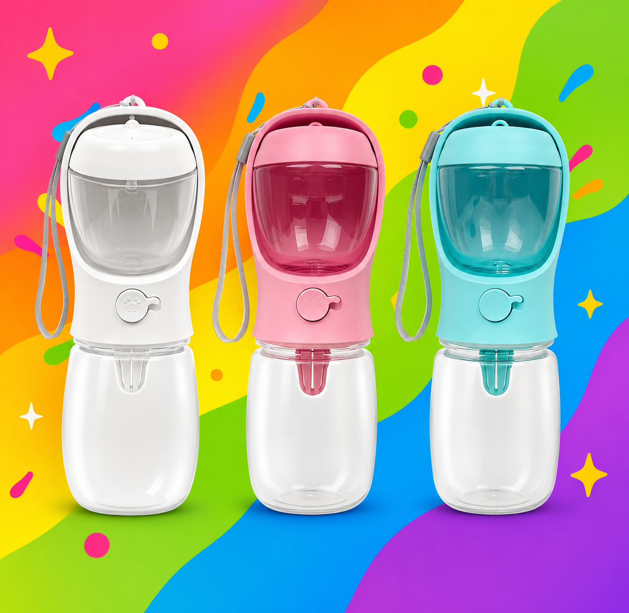 Portable Pet Water & Food Bottle